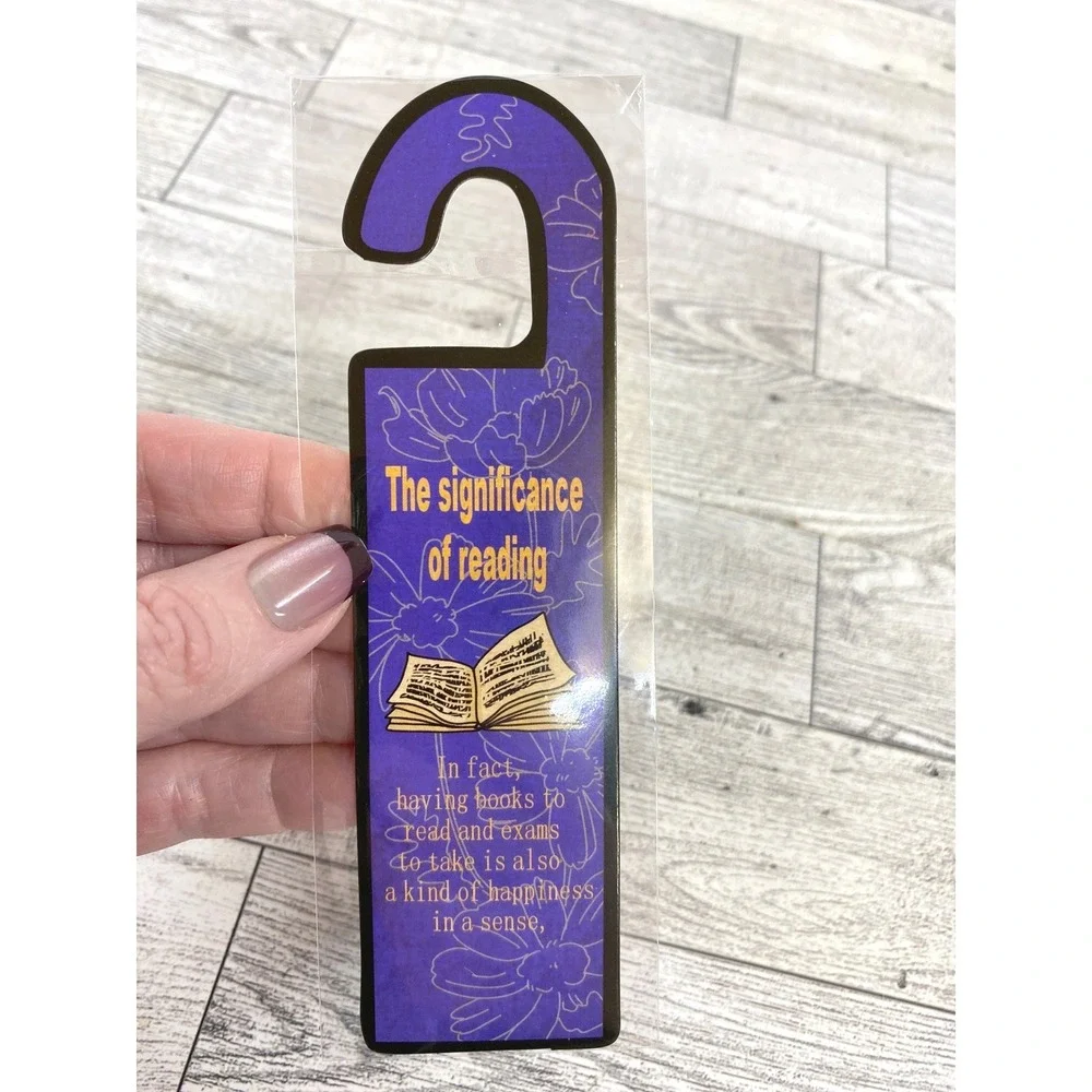 Bookmark - The Significance of Reading Page Hook Die-Cut - Study Motivation